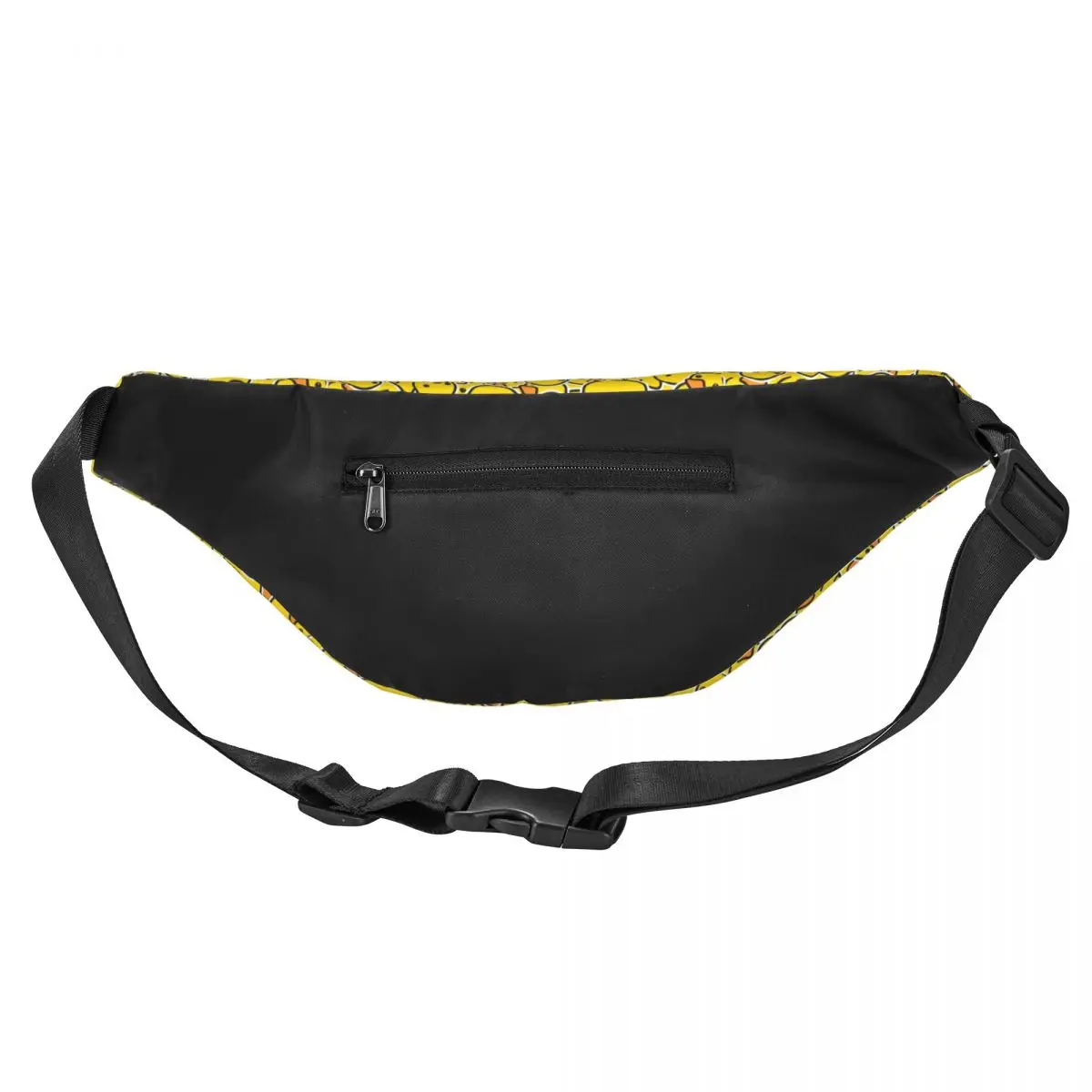 Custom Yellow Classic Rubber Duck Gothic Fanny Pack Men Women Sling Crossbody Waist Bag for Travel Cycling Phone Money Pouch