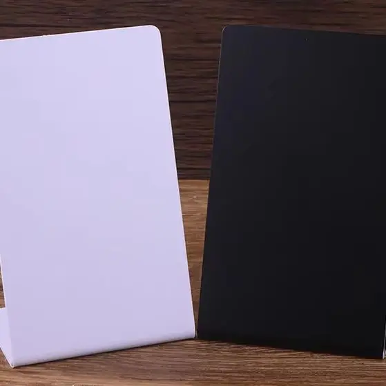 

NFC White Black Blank Pattern 13.56MHz NFC215 Chip 504Bytes Patternless Social Media RFID NFC Google Review Stand Display