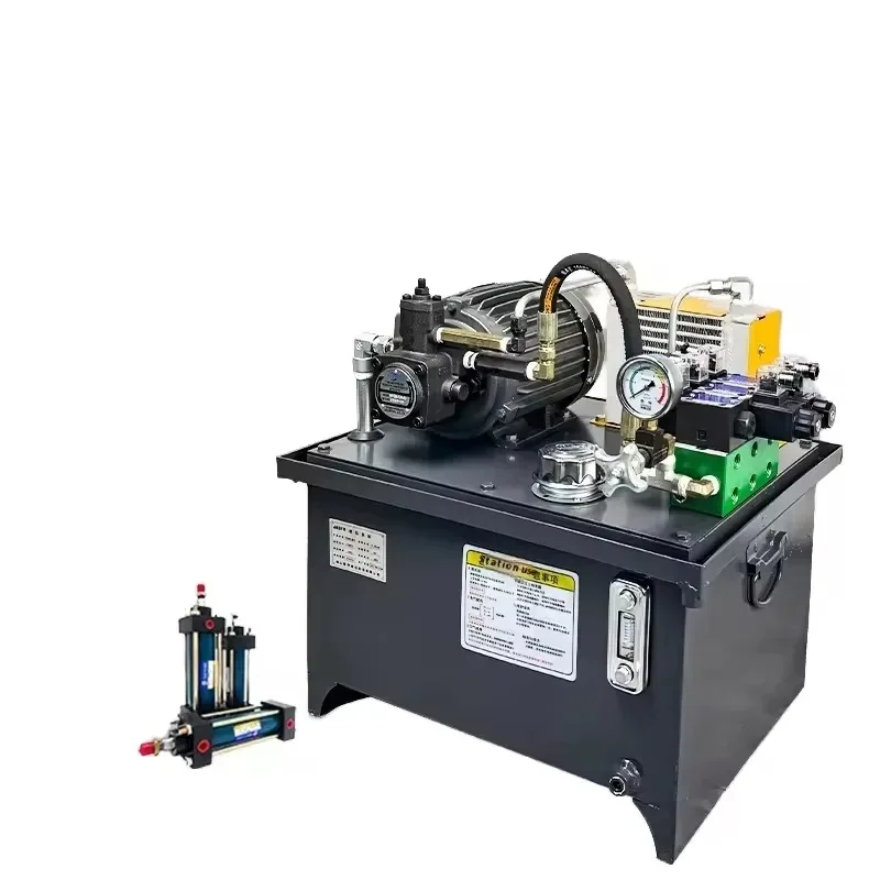 소형 1.5kw 펌프 스테이션 유압 프레스 유압 시스템 어셈블리 0.75kw CNC 오일 펌프 공작 기계 맞춤 제작 가능