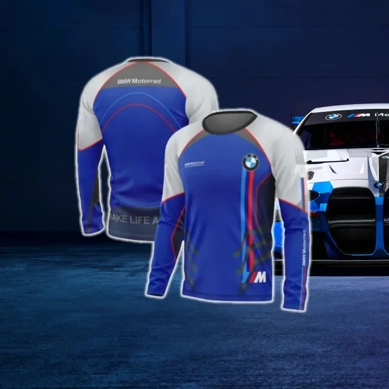 

Одежда унисекс для мотоциклов BMW, дышащая быстросохнущая футболка с длинными рукавами для горного велосипеда, мужская рубашка с 3D принтом