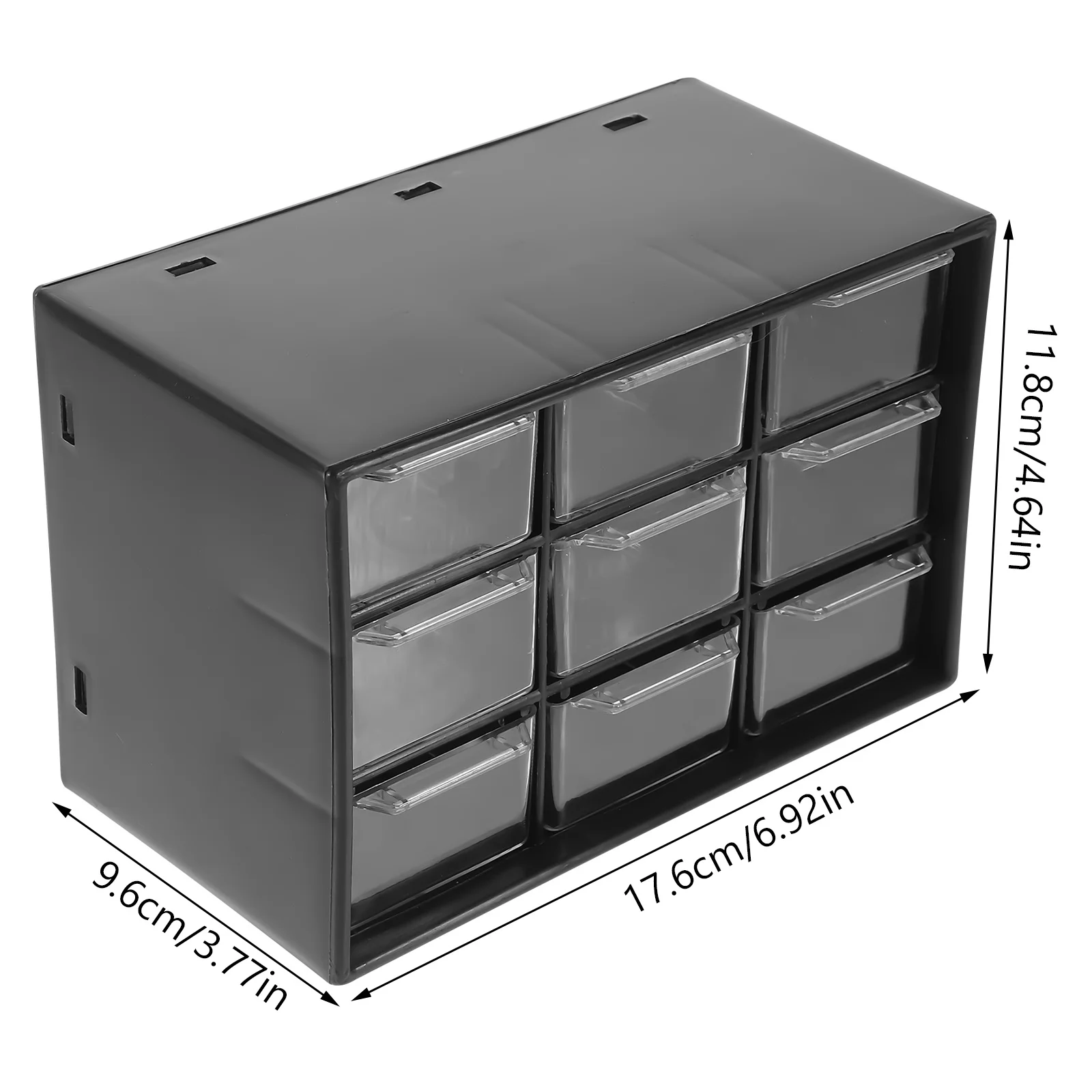 Drawer Style Storage Box Nine Grid Organizer Multipurpose Desk Stationery Holder Desk Organizer Desktop Storage Case