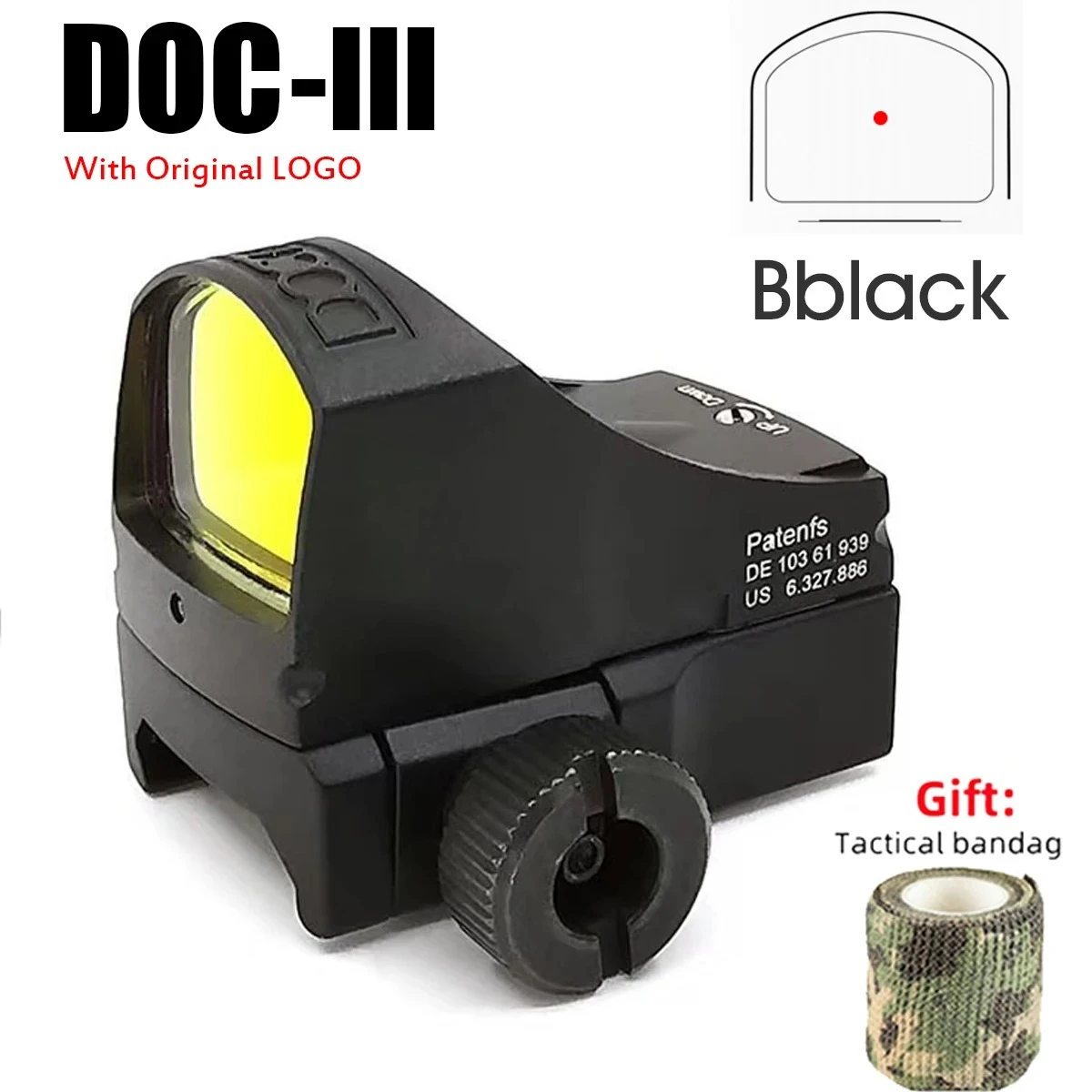 

Миниатюрный коллиматорный прицел Red Dot 3MOA, компактный охотничий прицел, тактическая оптика, рефлекторный прицел для крепления на 20-мм планку, оптические аксессуары