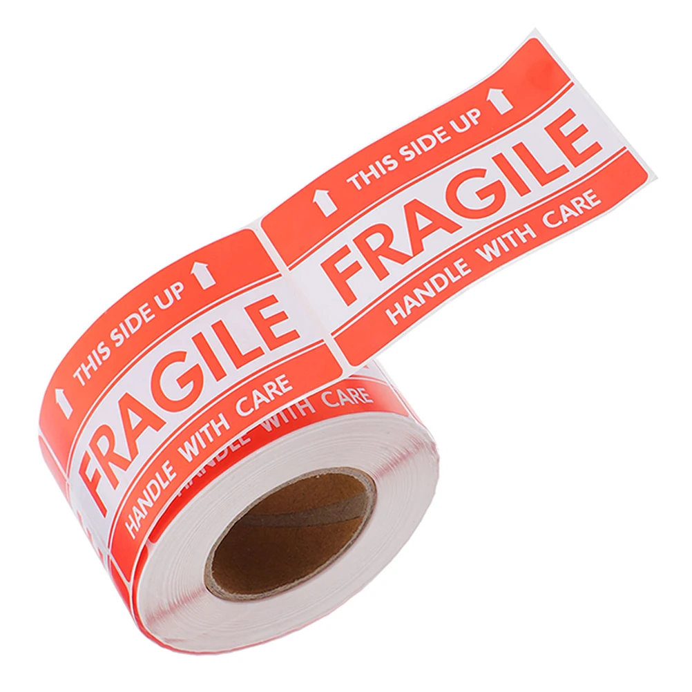 

Fragile Warning Labels Stickers High Adhesion Clear Alert Versatile Application Easy to Apply Universal Fit Shipping Supplies