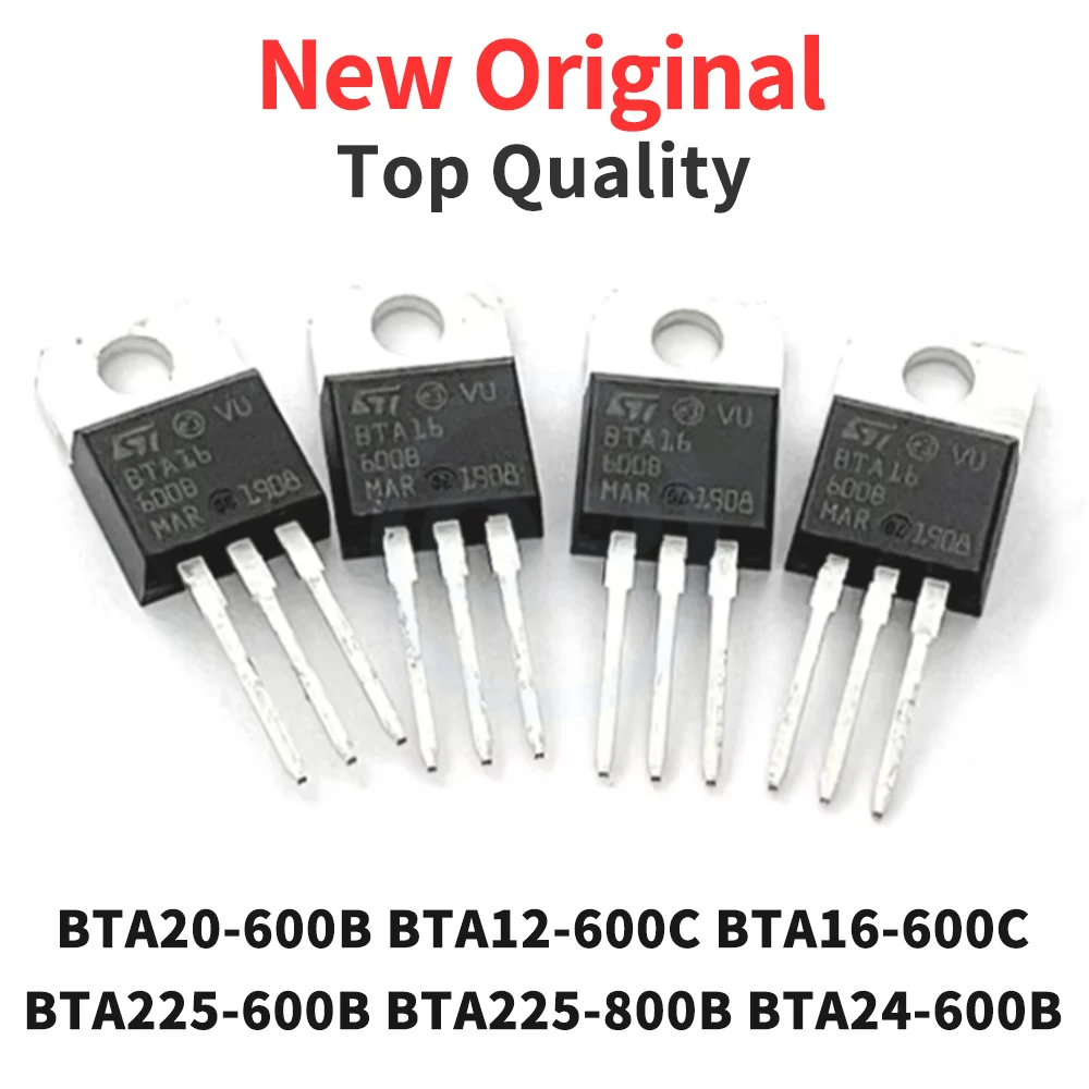BTA20-600B BTA12-600C BTA16-600C BTA225-600B BTA225-800B BTA24-600B TO-220 New Original (10 Pieces)