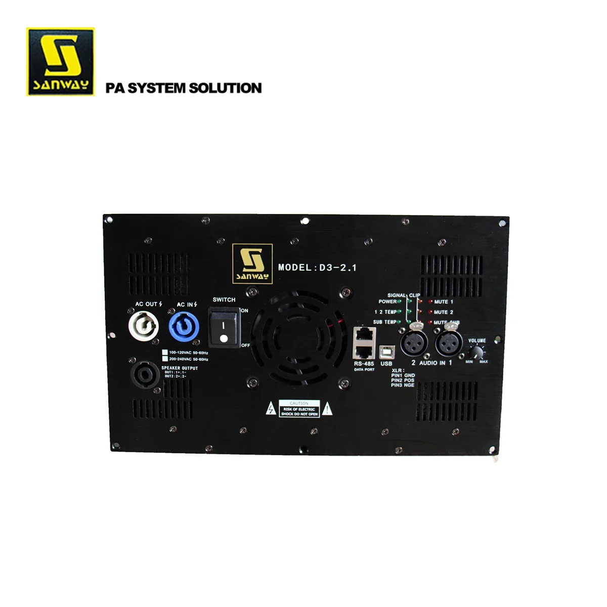 2.1 Channel Home Theater System DSP Stereo Plate Amplifier Module