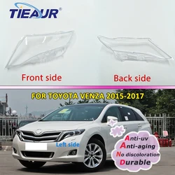 Front Headlight Head Light Lamp Lens Cover Shell Lampshade for Toyota Venza 2015 2016 2017 Front Left&Right Replacement Assembly