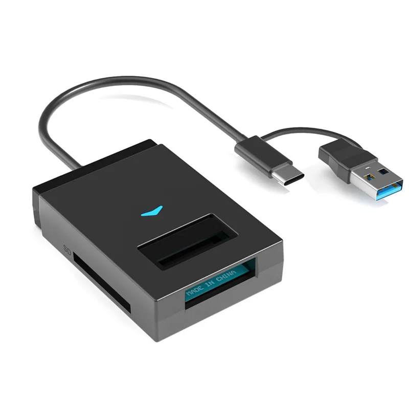 

10Gbps USB 3.1 To M. 2 Nvme NGFF SSD Hard Drive Adapter Converter External Enclosure For SD TF Card Reader Type A+ C