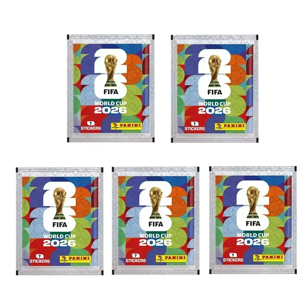 2026 50 Packungen Original Panini Offizielle FIFA-WM-Fußballkarten-Stickerpacks & Limitierte Sammler-Edition Fußball-Memorabilien-Set – Detail 5