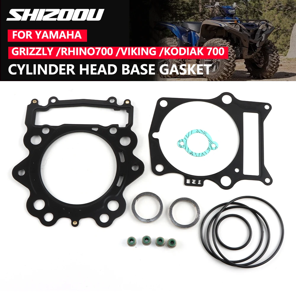 Junta de Base de Culata para Motocicleta Yamaha Grizzly 700, Rhino 700, VIKING YXM 700, KODIAK 700, YFM700