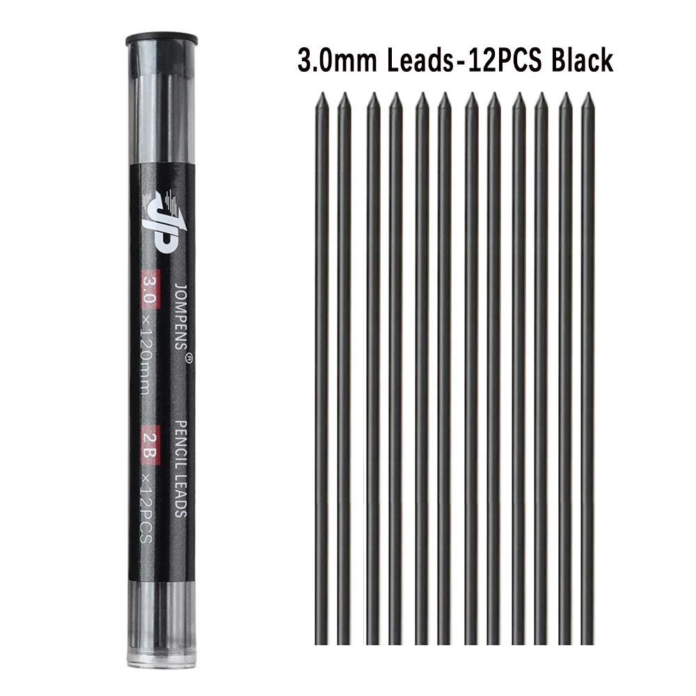 12 Stück/Box, 3,0 mm, mechanische Bleistiftmine, runde Form, 12 Farben, gemischte Mine, zum Skizzieren, Malen, Schreiben, für Schule, Büro, Schreibwaren. – Detail 10