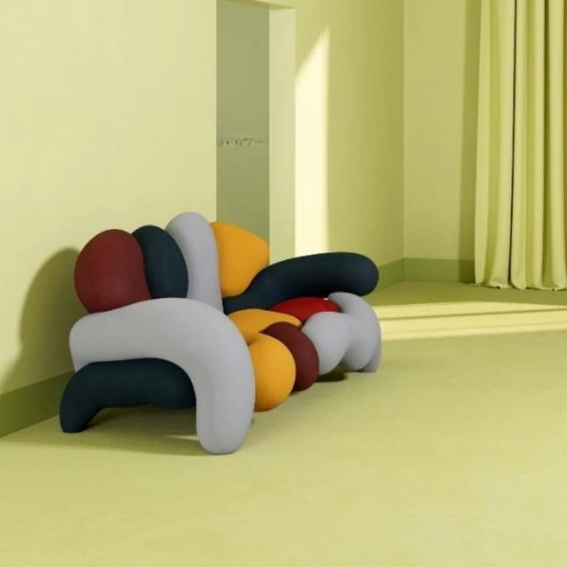 

Sofa Living Room Modern Simple Sofa Shaped Leisure Chair Geometric Chair