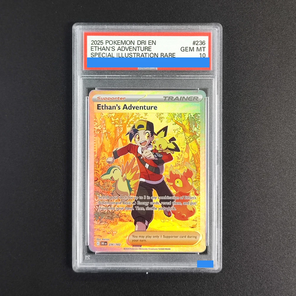 

Прокси-карты POKEMON DRI EN: Судьбоносные соперники # Коллекционная игровая карта 236 ETHAN'S ADVENTURE, классификация 10, для аутентификации