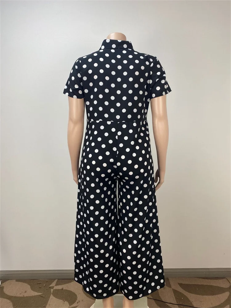 Wmstar-monos de talla grande para mujer, trajes de una pieza con estampado de pierna ancha, monos largos, venta al por mayor, envío directo