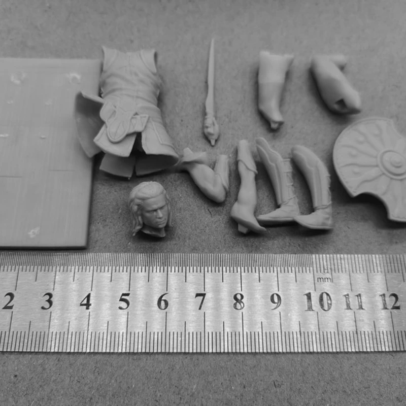 Resin Figure 1/24 Scale Troy Warrior Assembled Model Kit Unassembled Diorama Unpainted Figurines Hobby Toys