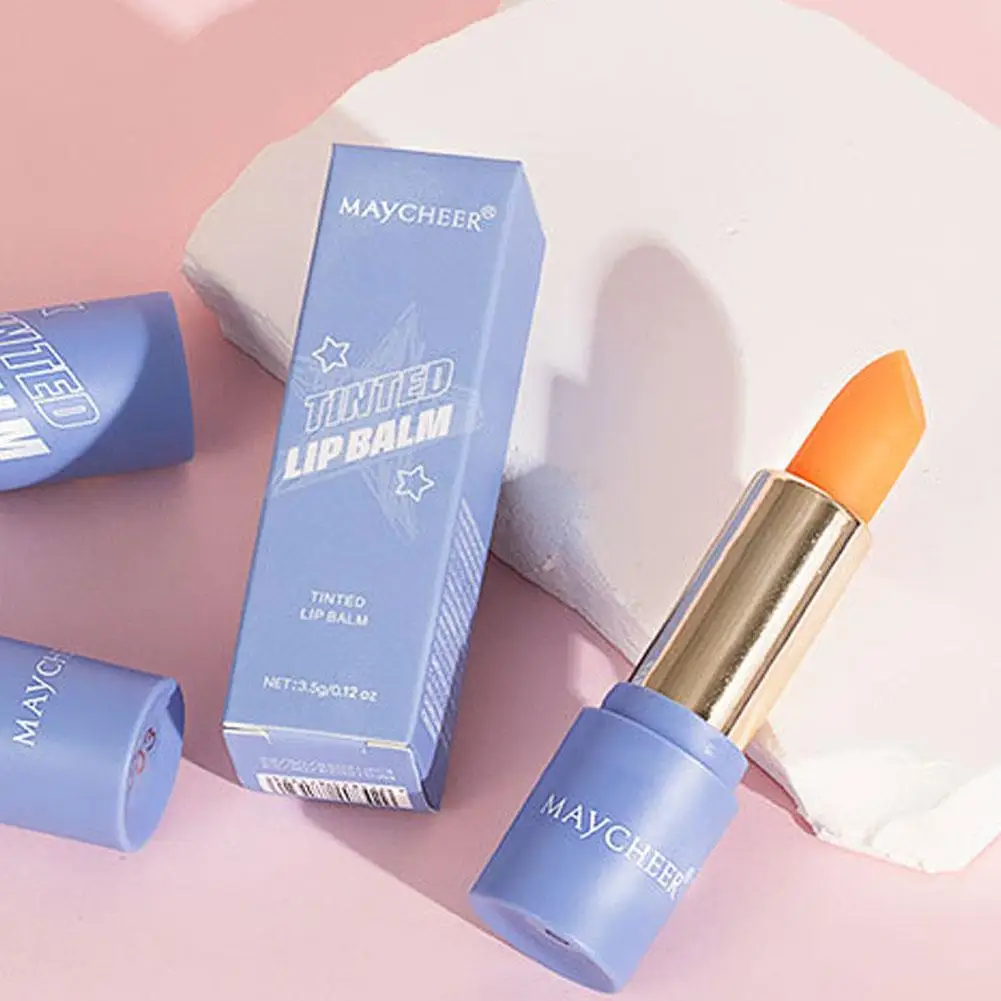 Balsamo per labbra che cambia colore Rossetto nutriente anti-essiccazione Cosmetico per la cura delle labbra ﻿ Rossetto sfumato antiaderente idratante a lunga durata