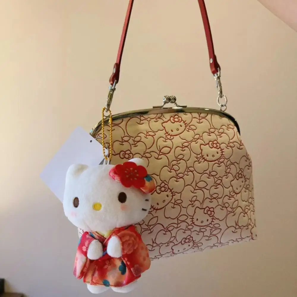 Sanrio Hello kitty waterproof printing Single shoulder bag Lock buckle Cartoon and anime periphery Cute bag birthday present