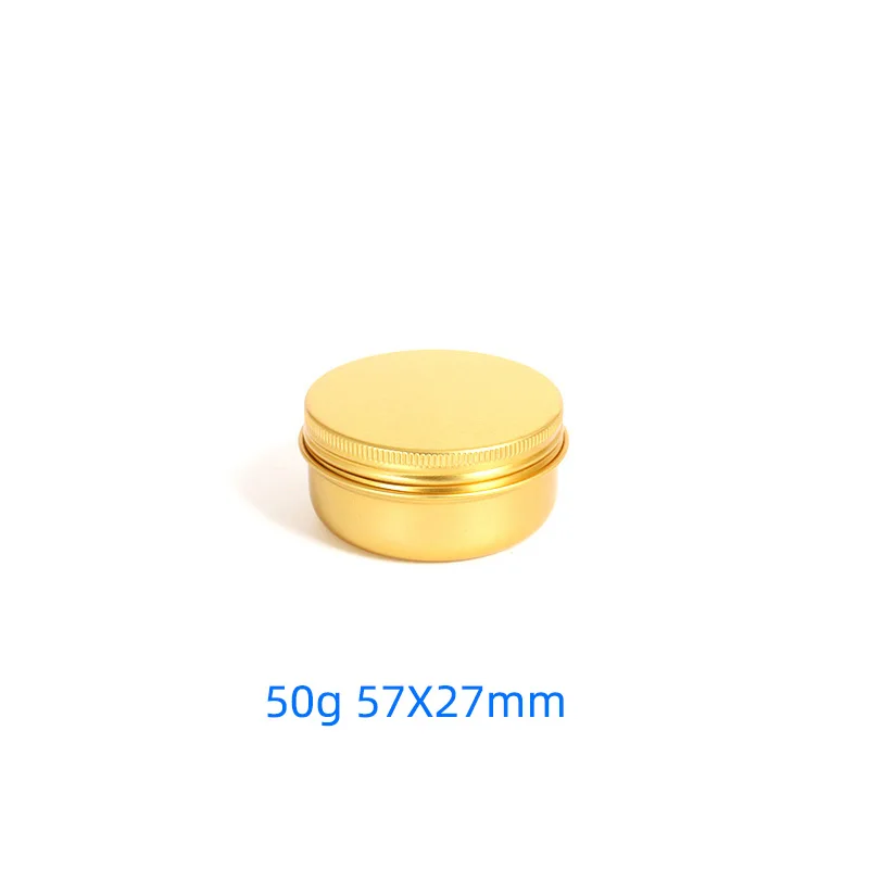 5 10 15 20 30 50 60g Lege Ronde Draagbare Aluminium Doos Metalen Blikjes DIY Crème Hervulbare Zilveren pot Theepot