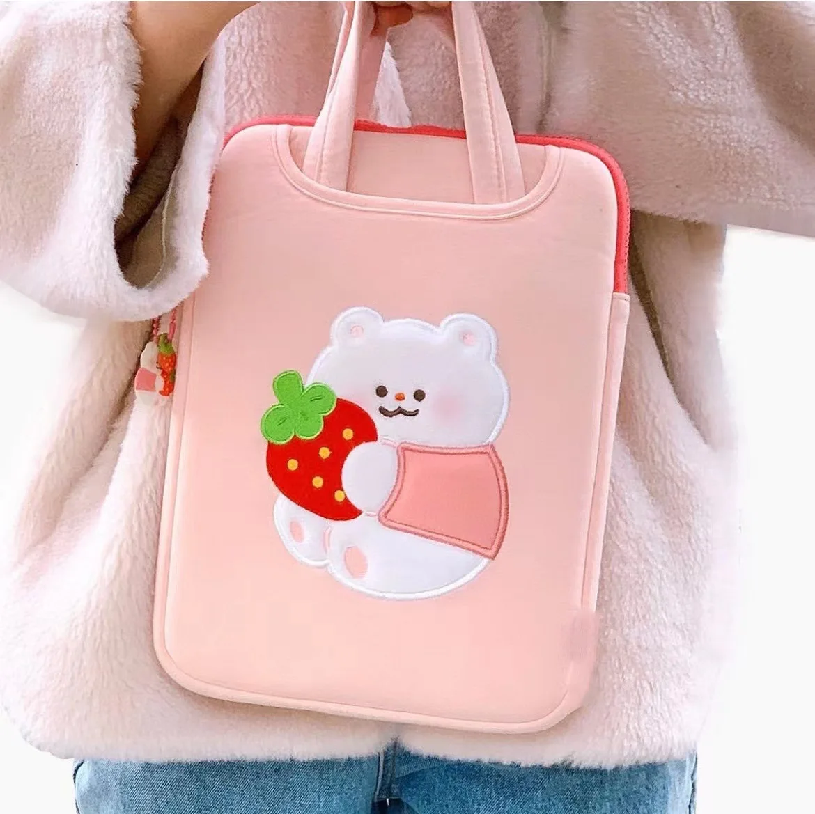 New Korean Liner Bag for Ipad Pro 11 12.9 Samsung Tab S7 S8 Mi Pad 5 Tablet Case 13-15 Inch Laptop Handbag for Macbook Air Cover