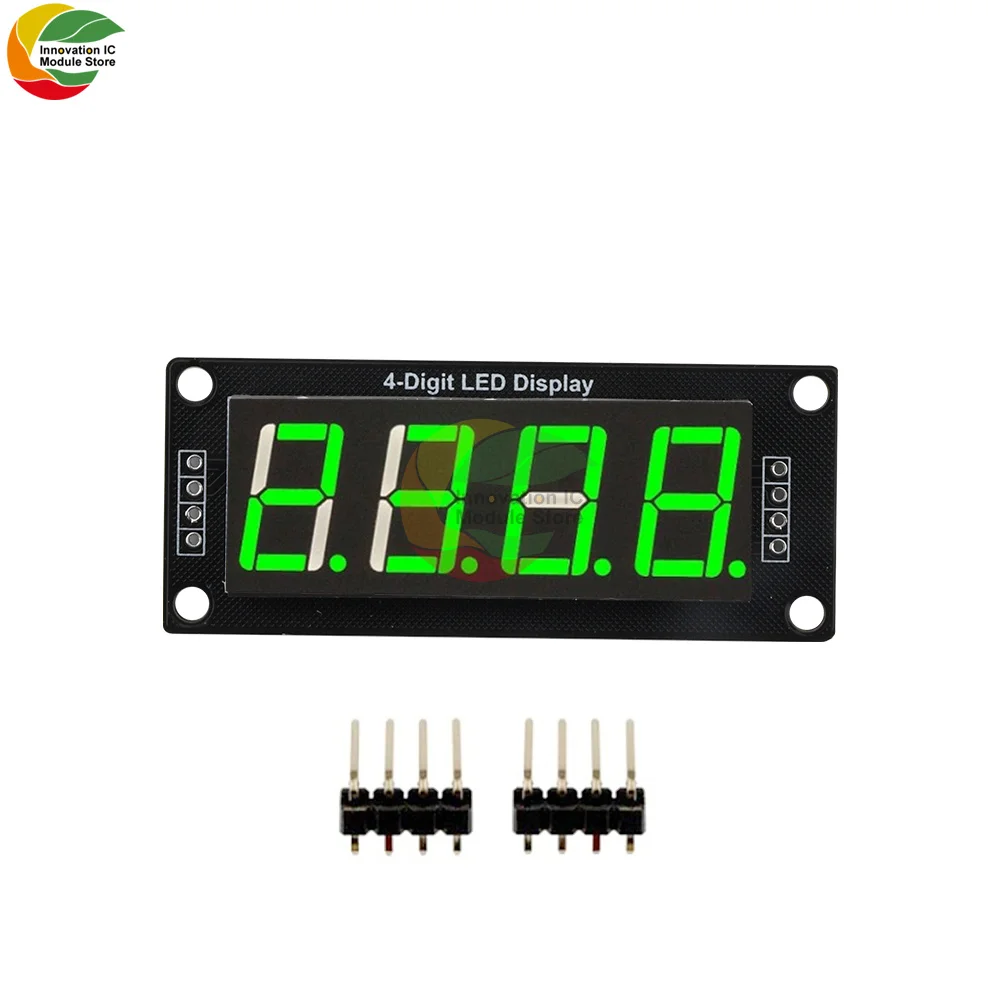 0.56 Inch TM1637 Four-digit Digital Tube Module Without Clock Red/blue/white/green/yellow Display Digital Tube Module Unsoldered