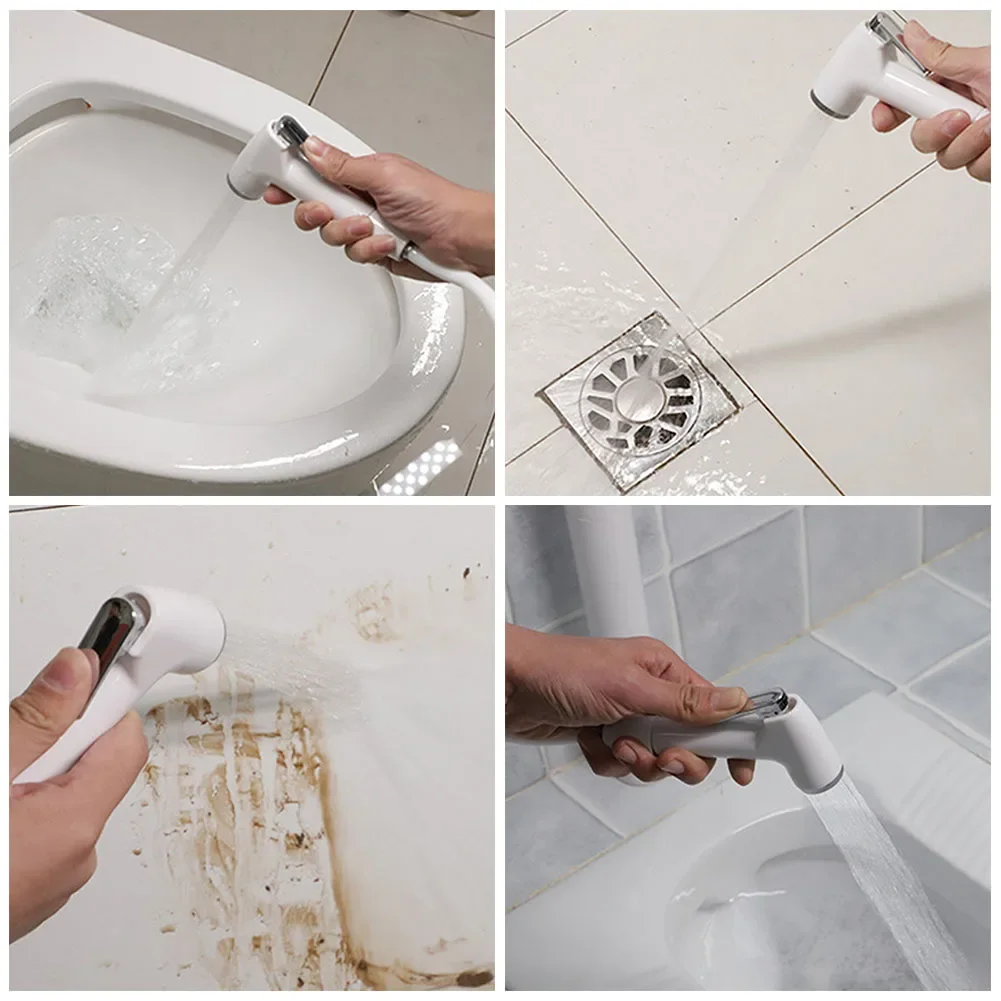 

Toilet Sprayer Gun-Protable Bidet Toilet Sprayer ABS Handheld Bidet Faucet Spray Home Bathroom Shower Head Self Cleaning Nozzle