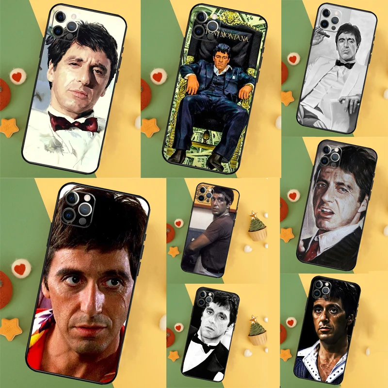 Al Pacino Scarface Cover For iPhone 16 15 14 13 12 11 Pro Max Plus Mini 7 8 X XS Max XR Phone Case