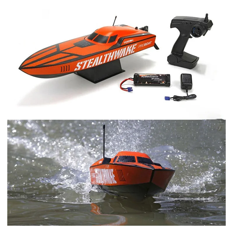 

PROBOAT Stealthwake Deep-V 2,4G полномасштабный пульт дистанционного управления с матовым глубоким V водонепроницаемым дизайном электрическая модель скоростного катера