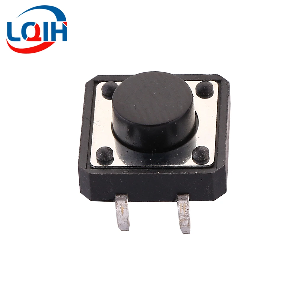 20PCS 12*12*4.3 5 5.5 6 7 8 9 10 11 12 13 15MM Tact Push Button Switch 12V Copper 4PIN DIP Micro Switch TV Toys Home Use Button