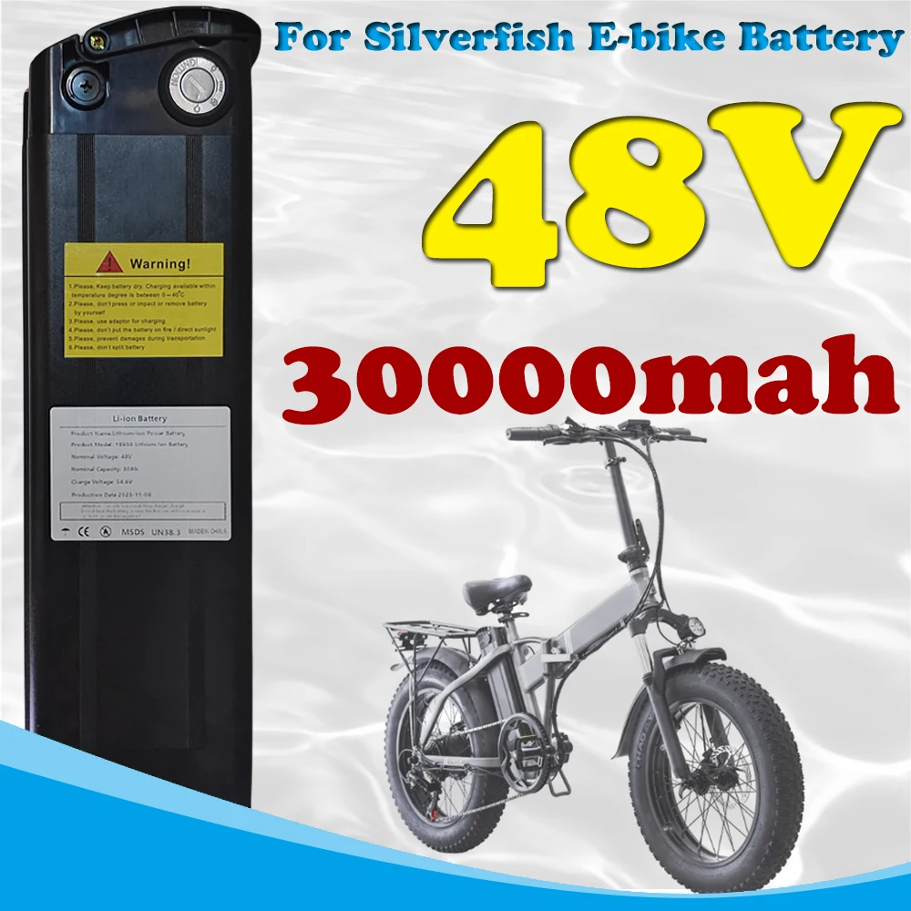 

Аккумулятор для велосипеда Silverfish 48 В, 30000 мАч, 1500-500 Вт