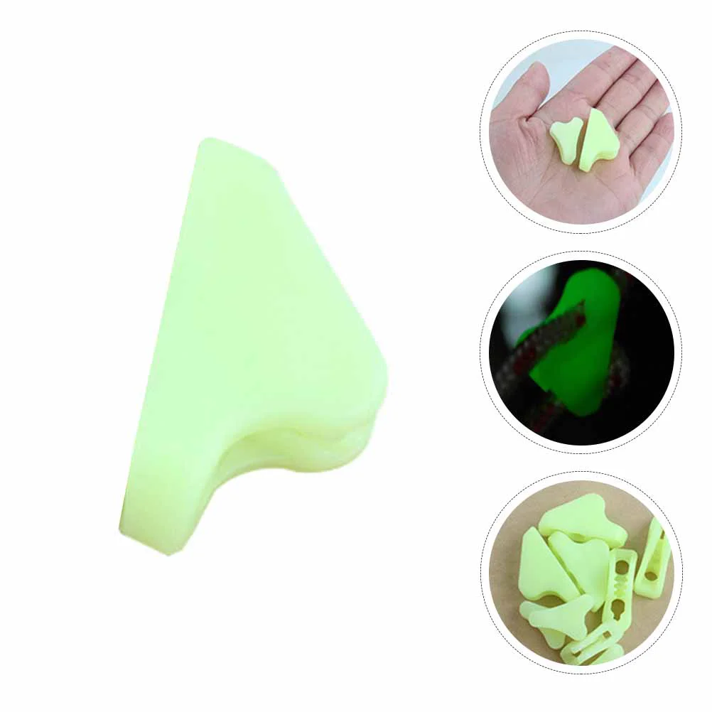 

80 Pcs Triangle Buckle Tents Rope Luminous Outdoor Accessories Large Night Safety Plastic Adjustable
