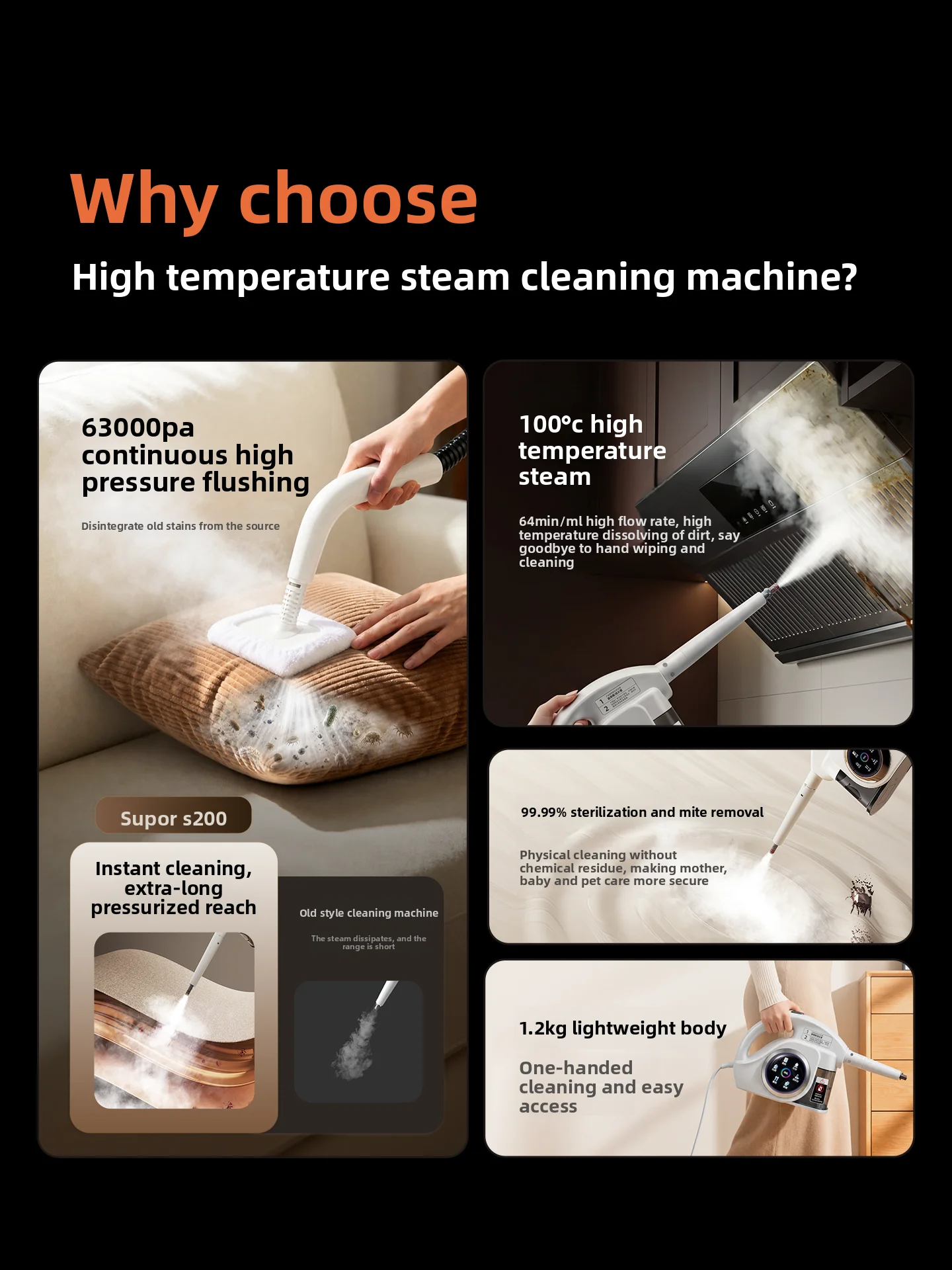 Nettoyeur vapeur haute pressio - Kitchen Appliances Home avis et prix