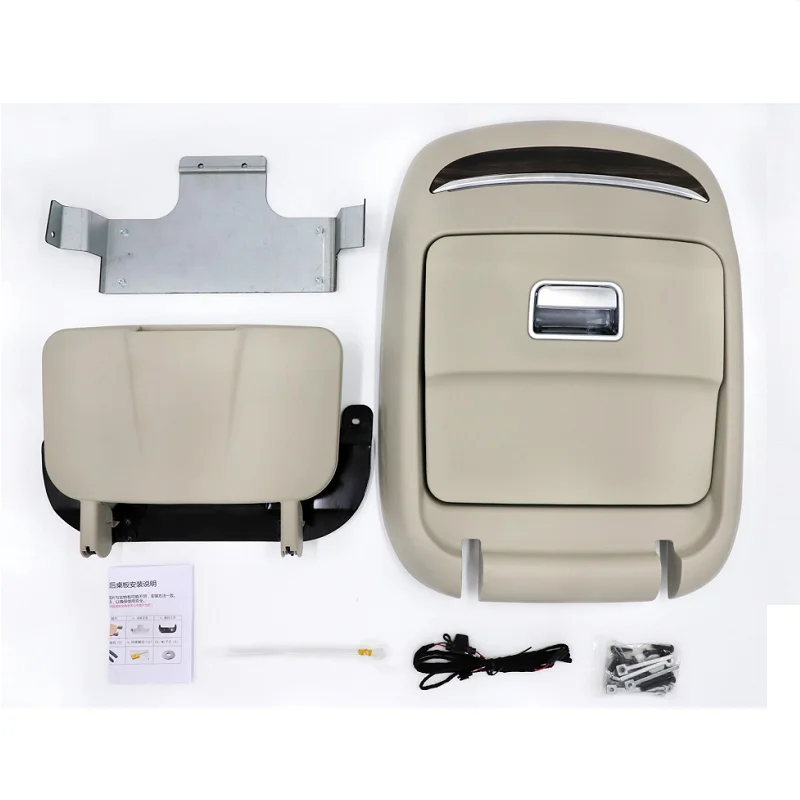 Car Seats Electric Multifunctional Backrest Table With Pedals Folding Back Table Touch Control For Sienna GL8 AV
