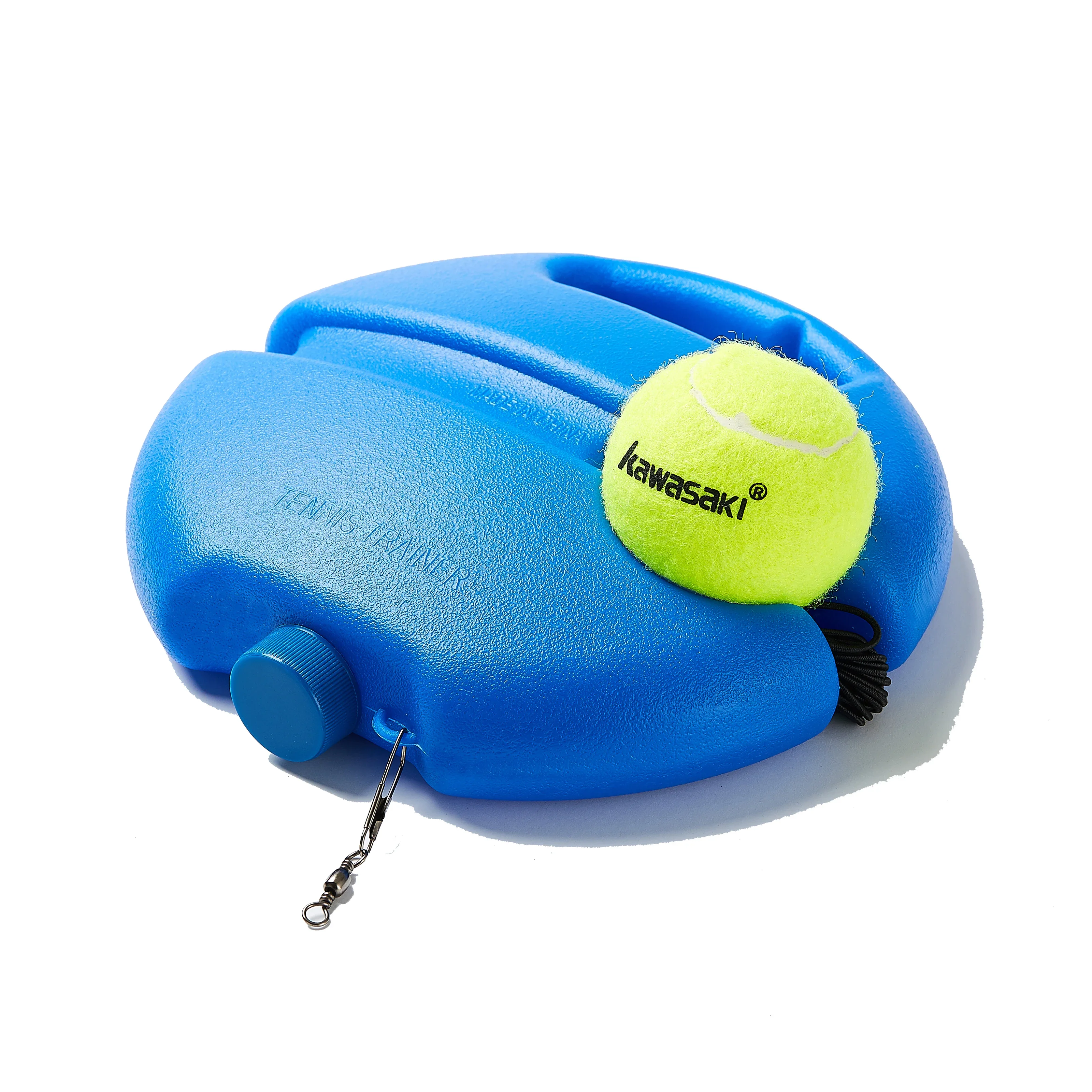 Kawasaki Heavy Duty Tennis Training Ball with Rope Self-study Exercise Rebound Ball Baseboard Sparring Device Tennis Practice