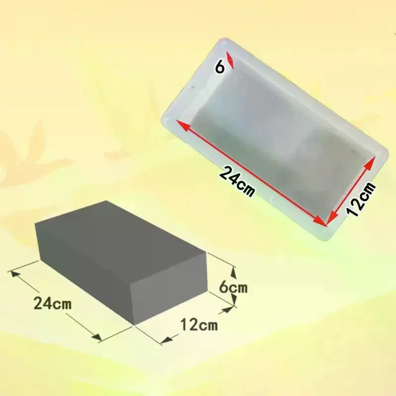 DIY Paving Brick Mould Rectangle Shaped Walk Maker Reusable Concrete Path Maker Mold For Lawn Patio Yard Garden