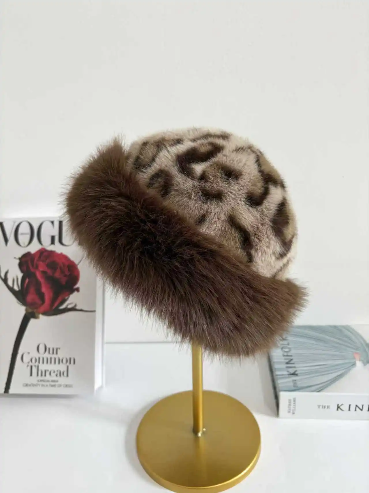 Women's Plush Warm Hat Winter Outdoor Travel Vacation Versatile Fashionable round Top Fisherman Hat Multiple Styles Available