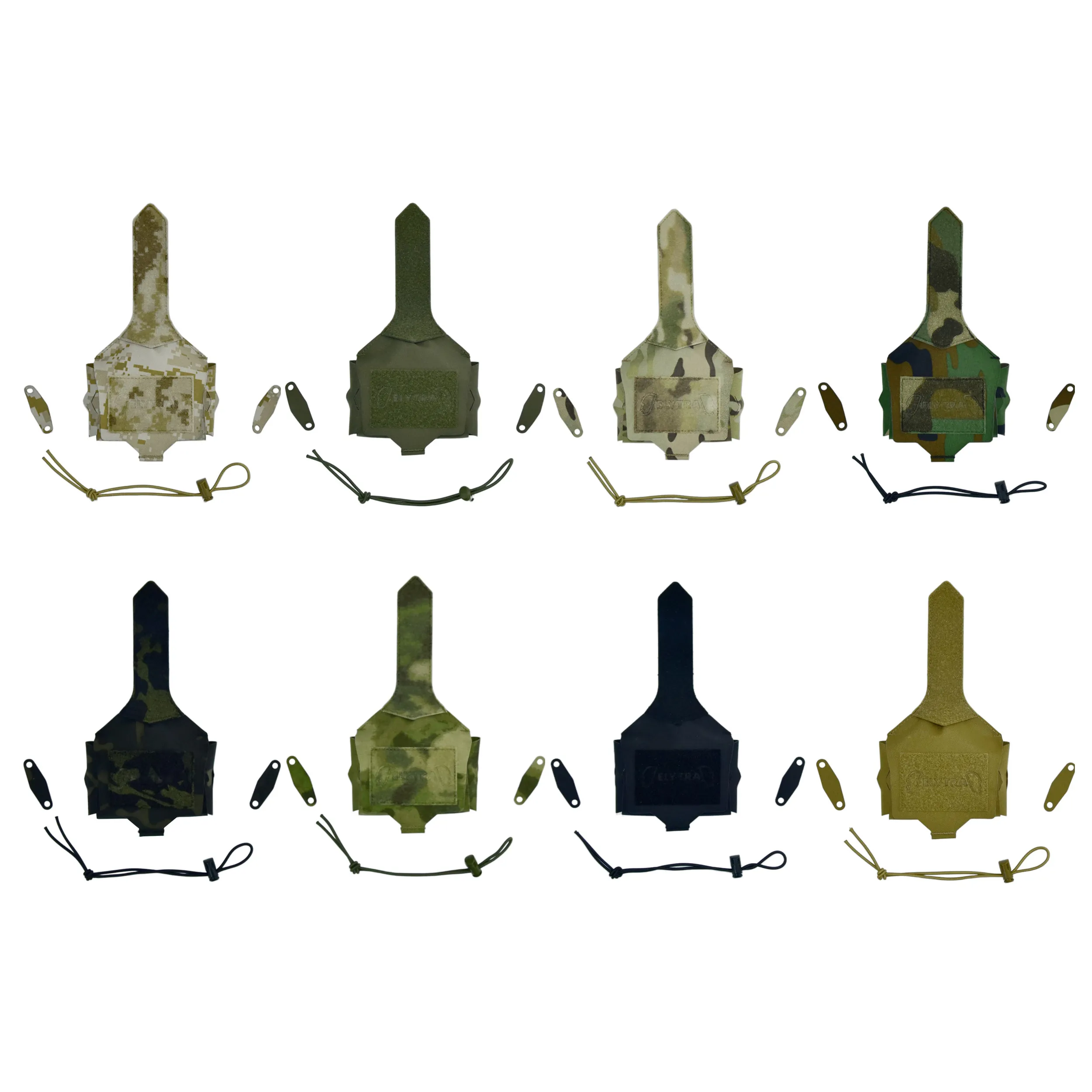 Universal Helmet Extension Battery Pack Flip Cover Rear Head Position Balancing Weight with Velcro view 5