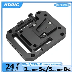 HDRIG Mini V Mount Female Adapter Quick Release With VESA Mount 75×75mm & 1/4