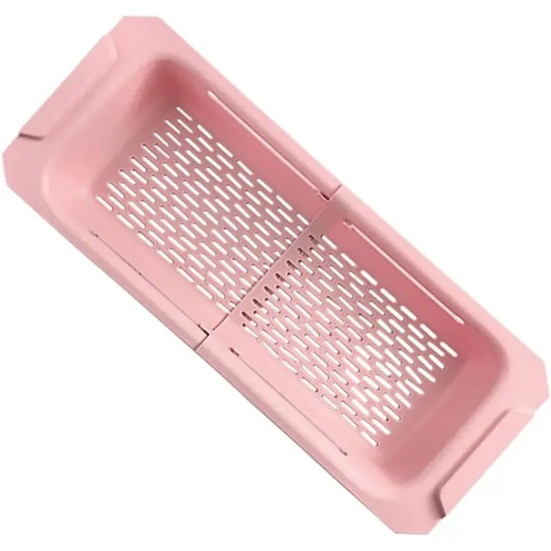 

BYBS-For Kitchen Sink Accessory Over Sink Drying Rack For Easy Fruit Vegetable Washing And Convenient Drain Basket For Kitchen