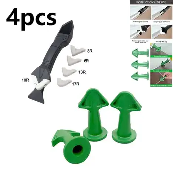 Applicateur de buse de calfeutrage, colle de finition de calfeutrage, mastic en Silicone, outil de finition, cuisine salle de bains, Joint d'évier, décoration de la maison 4 pièces