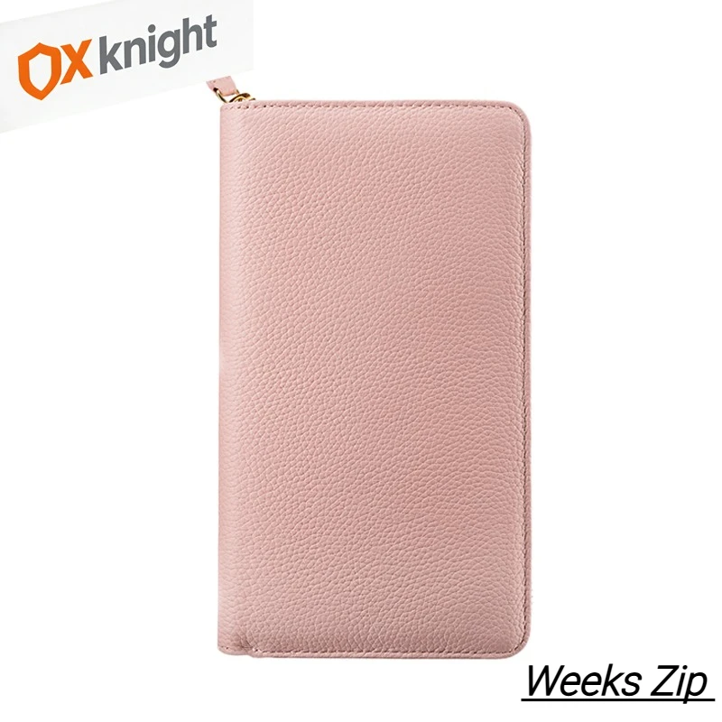 ox-knight-zip-weeks-cover-genuine-leather-journals-notebooks-pebbled-grain-cowhide-for-planner-vintage-notepad-diary-stationery