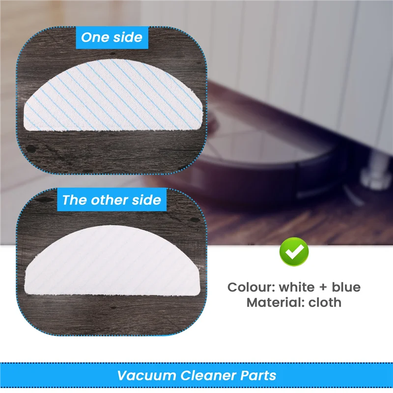 100 عبوة من وسادات الممسحة للاستعمال مرة واحدة متوافقة مع المكنسة الكهربائية الروبوتية Ecovacs Deebot Ozmo T8 AIVI-A58E