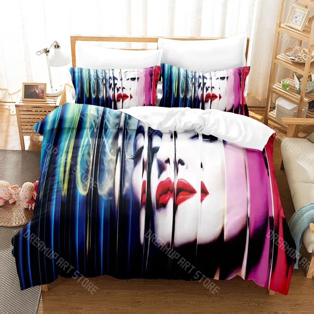 3D Printed Madonna Confessions Tour Bedding Set for Boys Girls Duvet Cover Pillowcase Twin Queen King Full Single Double Sizes