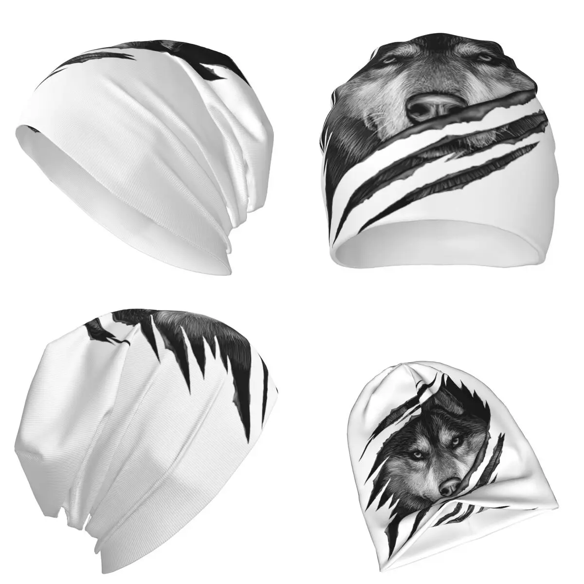 بارد الذئب RAR تصميم دافئ محبوك قبعة الهيب هوب بونيه قبعة الخريف الشتاء في الهواء الطلق بيني القبعات للرجال النساء الكبار