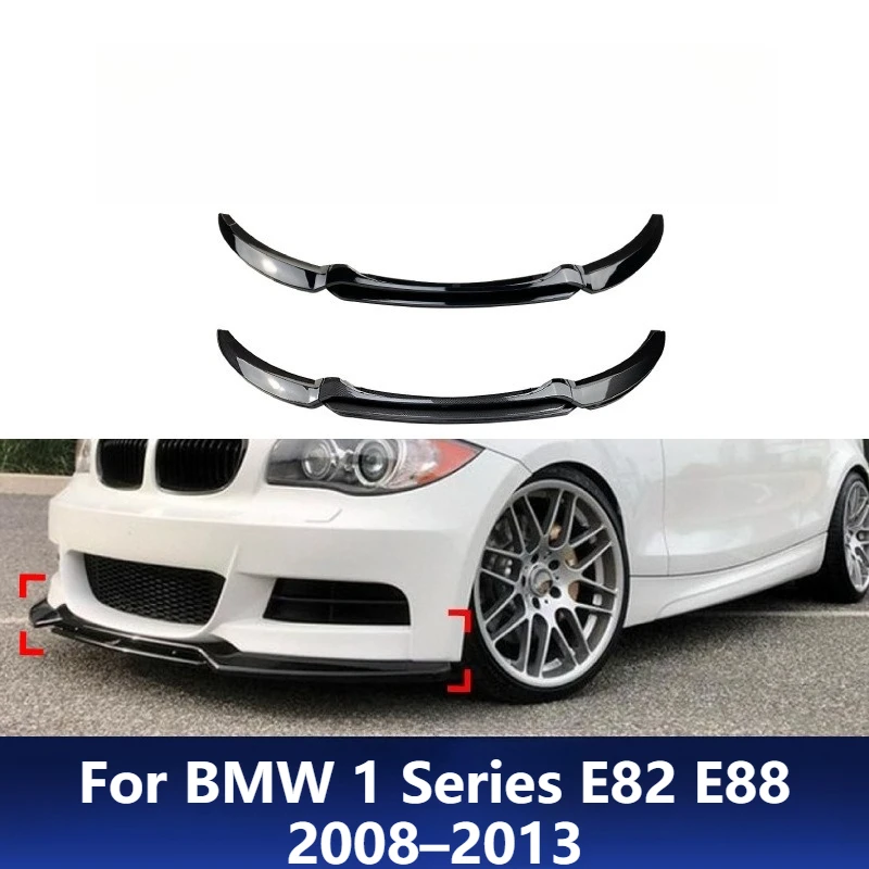 

For BMW 1 Series E82 E88 2008–2013 Front Lip Spoiler Front Bumper Splitter Lower Apron Body Kit Exterior Upgrade Accessories