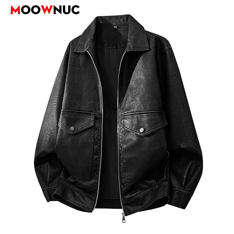 

Casual Coat Men's Clothing Autumn Men's Blazers Windbreaker Male Jackets Spring Outerwear Men's Fashion PU Menswear Camping