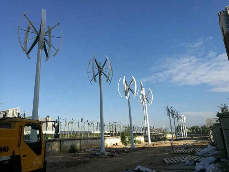 CE Farm Gebruik 48V 96V 110v 220V Drie Fase 20KW Windgenerator Verticale As / 5KW 10KW Eenfase Verticale Windturbine voor Thuis