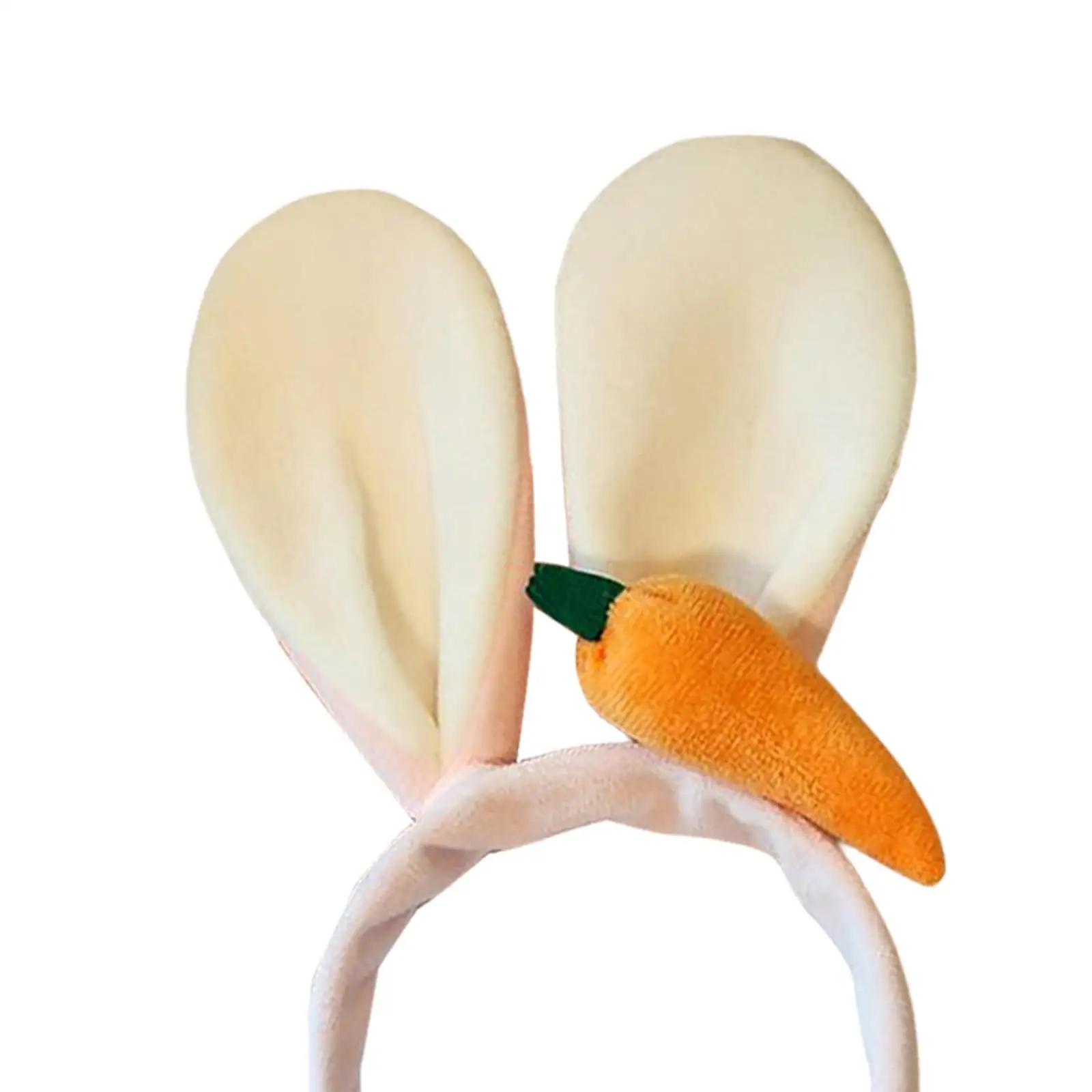 Plush Ears Headband Headdress for Women Girls Holiday Birthday Carnival image 5