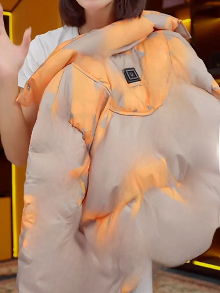 

Женская утепленная хлопковая куртка-пуховик в корейском стиле, свободного кроя, с длинными рукавами, на молнии, с наполнителем из полиэфирного волокна