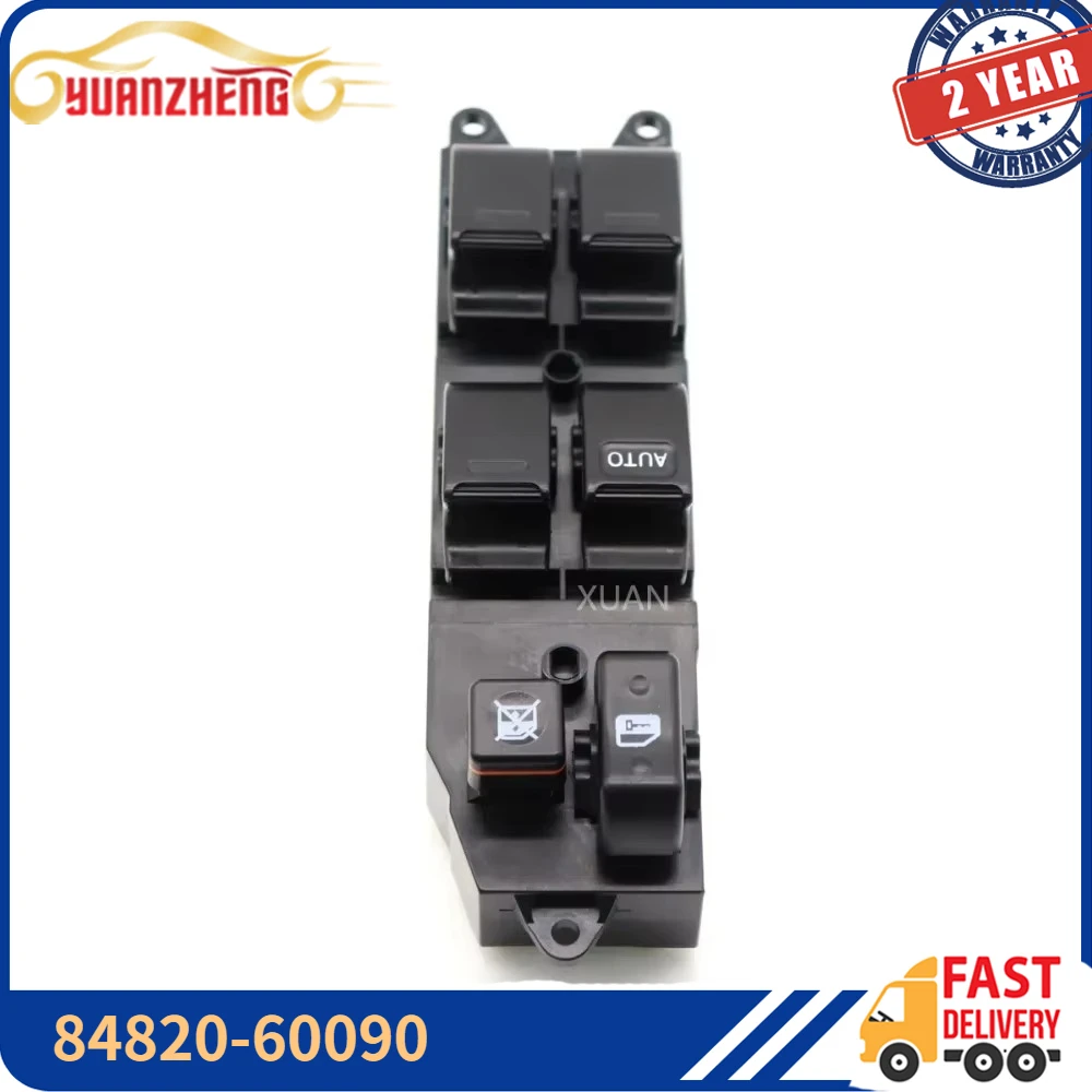 84820-60090 Power Window Lifter Master Control Switch For Toyota Corolla Camry Avalon Echo Yaris 4Runner Hilux Land Cruiser