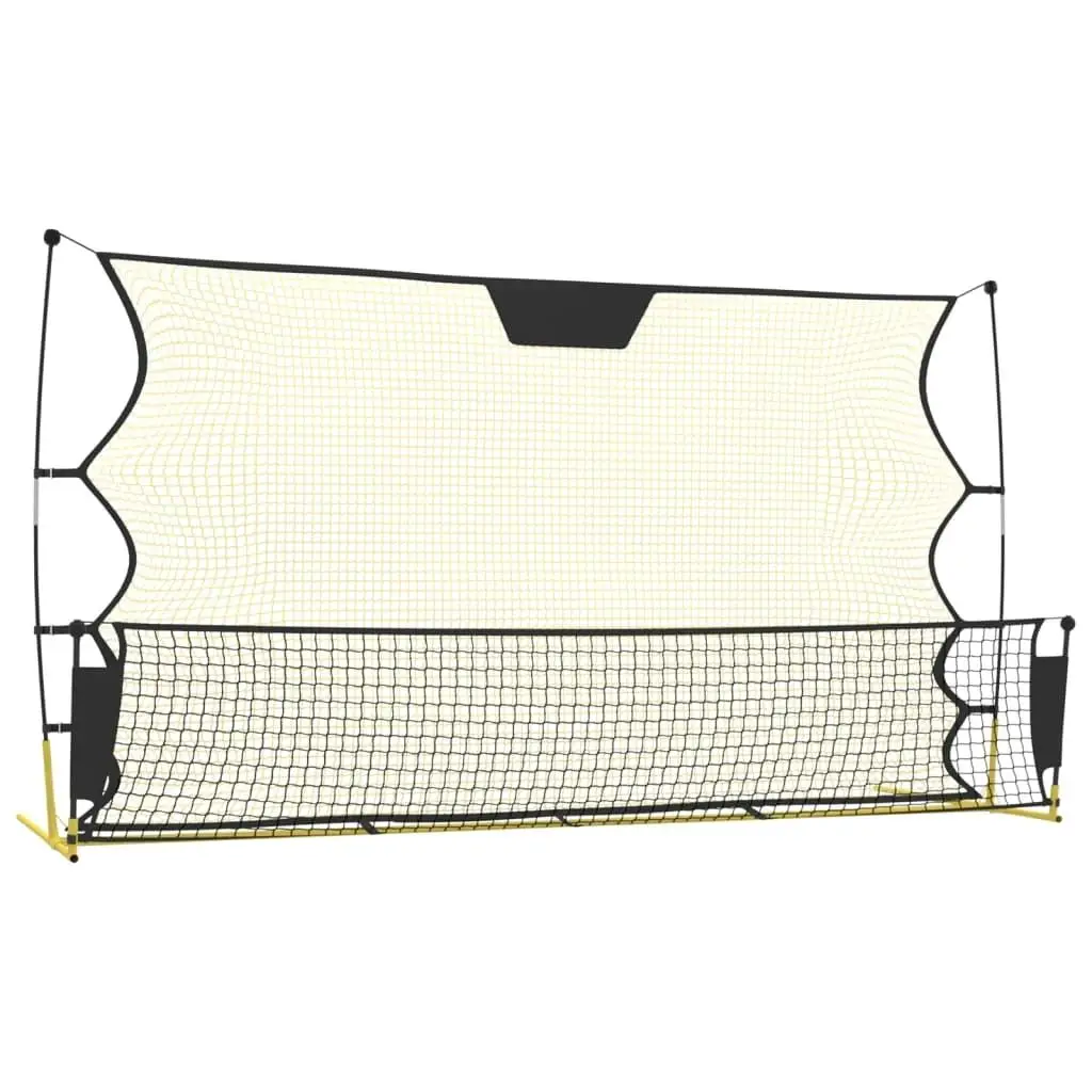 72x33.5x47.2 Black & Yellow Football Rebounder Net - Durable Polyester Training Equipment