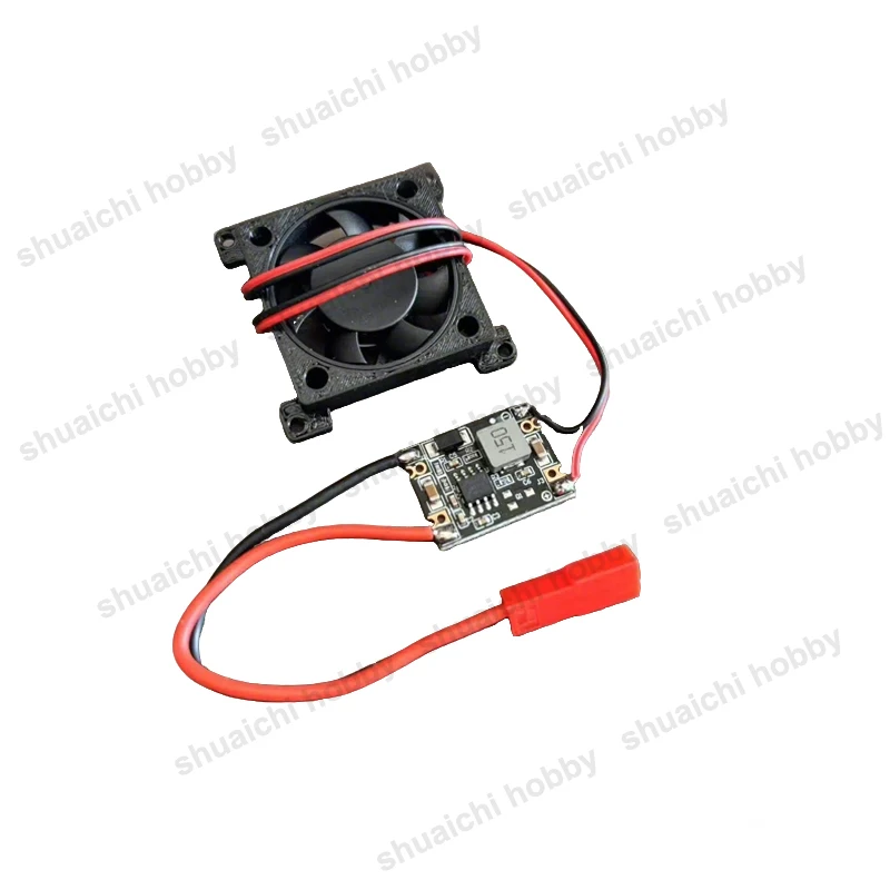 1Set Für DJI O3 Air Unit Einzelne Dual-Achsen Gimbal Halterung Bild Übertragung Feste Halterung w Lüfter/BEC Modul fr PFV Drone